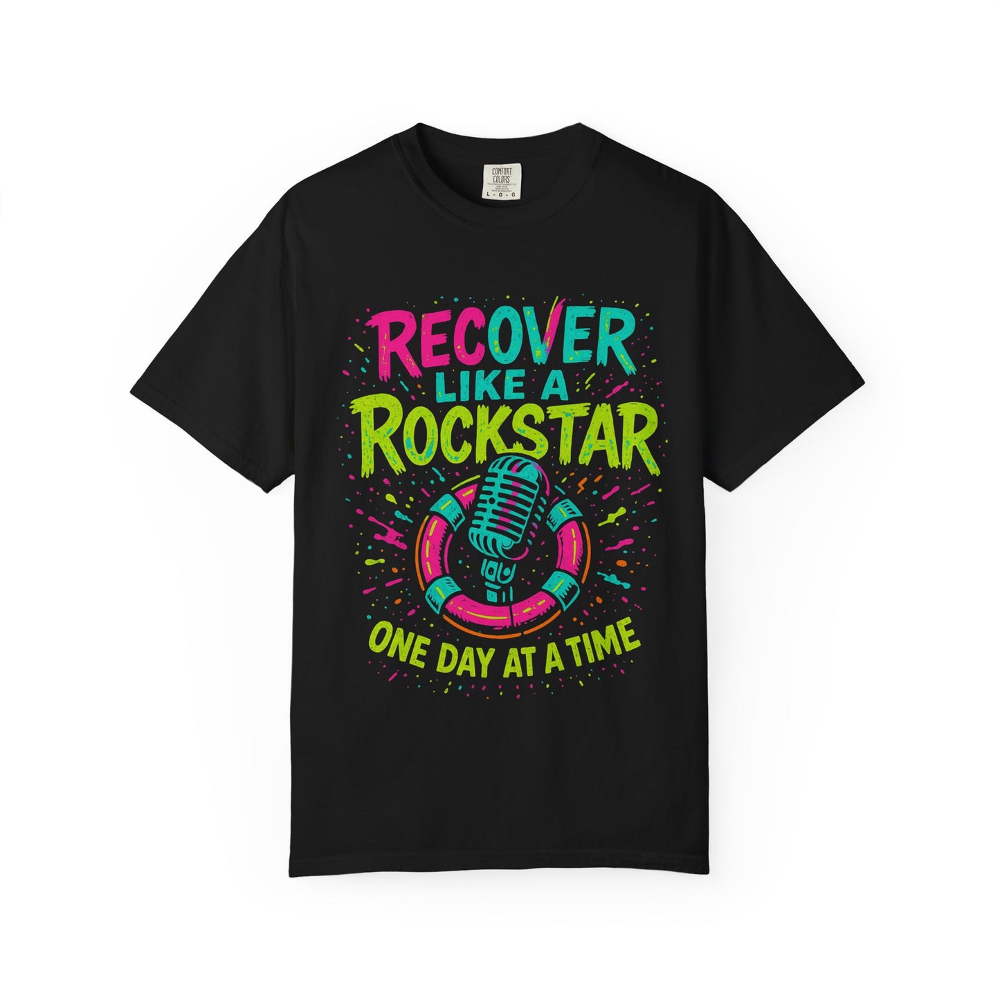 Rockstar Recovery T-Shirt, Motivational Shirt, Unisex Tee, Gift for Musicians, Recovery Celebration