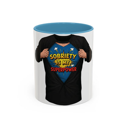 Sobriety Superpower Coffee Mug – Inspirational 11oz & 15oz