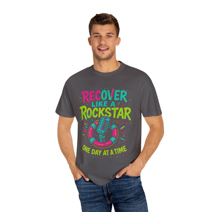 Rockstar Recovery T-Shirt, Motivational Shirt, Unisex Tee, Gift for Musicians, Recovery Celebration
