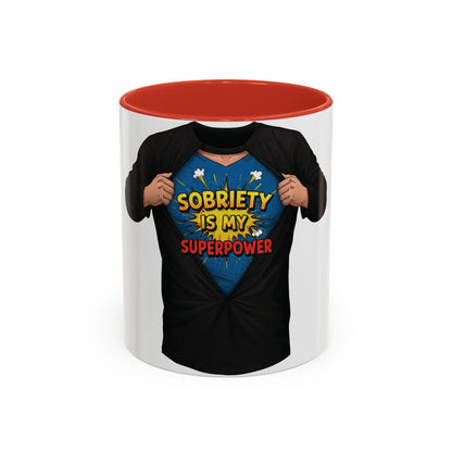 Sobriety Superpower Coffee Mug – Inspirational 11oz & 15oz