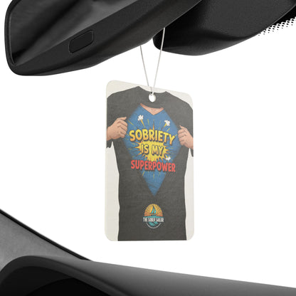 Air Freshener - Sobriety And smell like a super hero