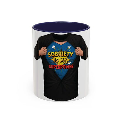 Sobriety Superpower Coffee Mug – Inspirational 11oz & 15oz