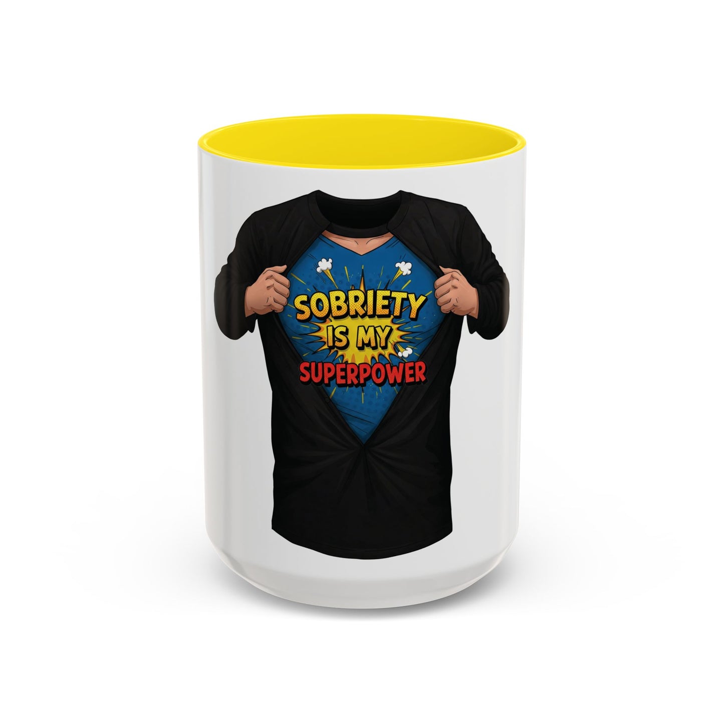 Sobriety Superpower Coffee Mug – Inspirational 11oz & 15oz