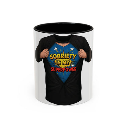 Sobriety Superpower Coffee Mug – Inspirational 11oz & 15oz