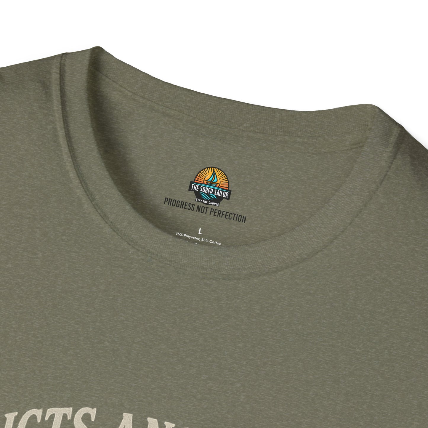 Addicts Anonymous Yacht Club T-Shirt | Casual Unisex Tee, Nautical Style Shirt, Gift for Sailors, Boat Lovers, Relaxed Fit